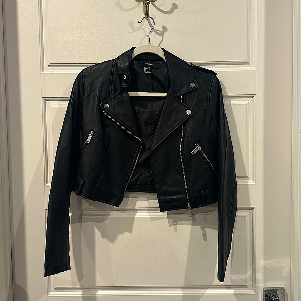 Cute leather jacket from Forever21 barely worn
